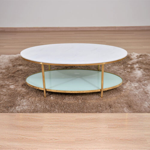 KT1611-B-ໂຕະກາເຟ-ຫີນອ່ອນ-ສີຂາວ